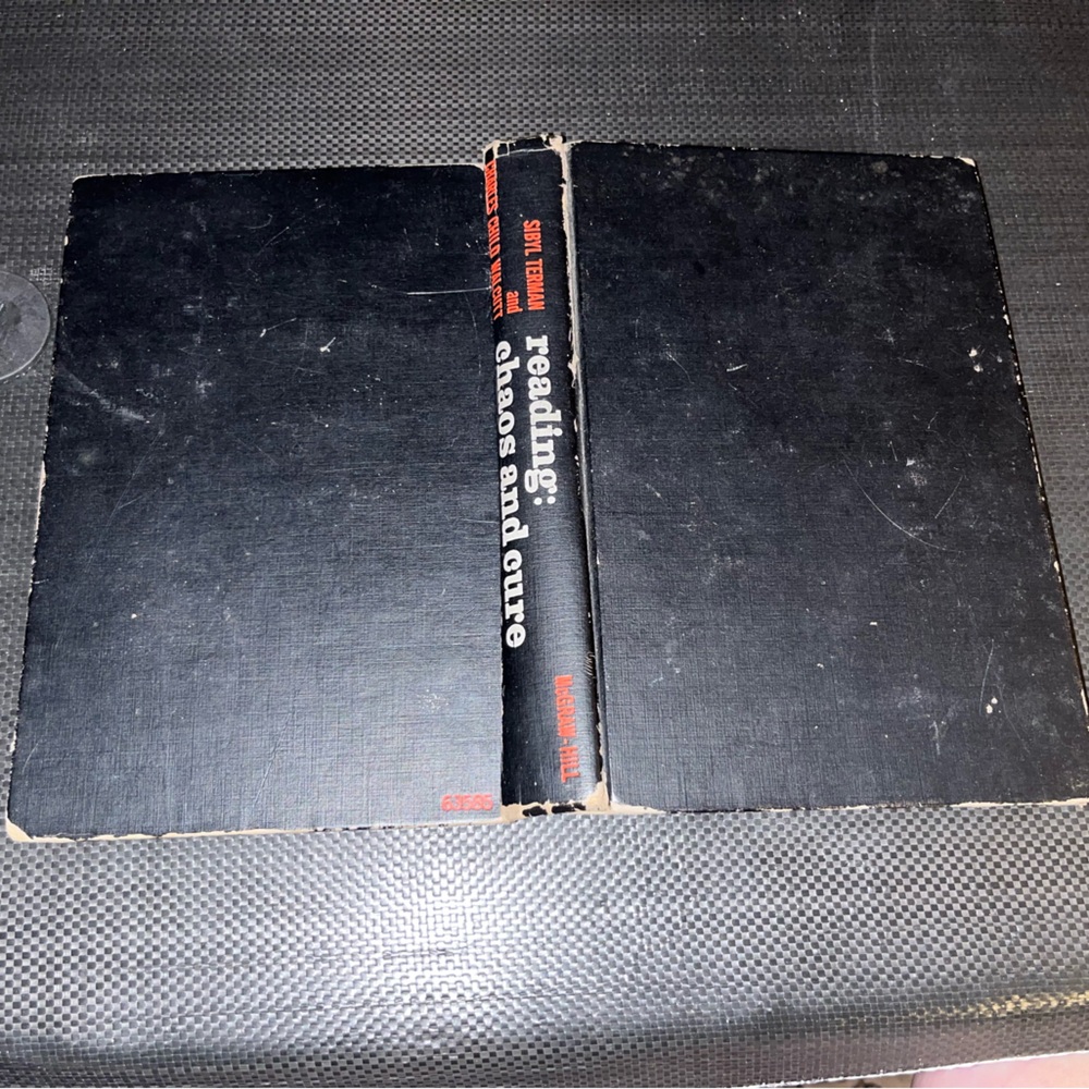 Reading: Chaos and Cure Hardcover Book   (1958 print)